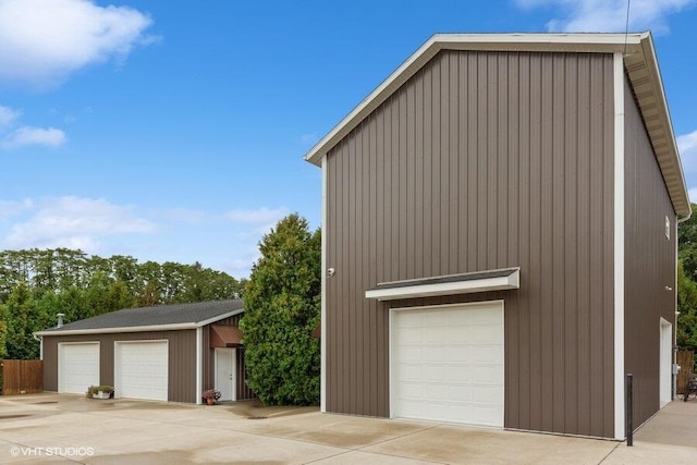 view of property exterior with an outdoor structure