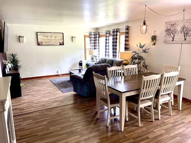 dining room featuring hardwood / wood-style floors