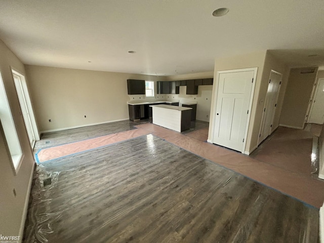 view of unfurnished living room