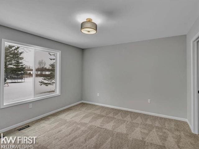 view of carpeted empty room