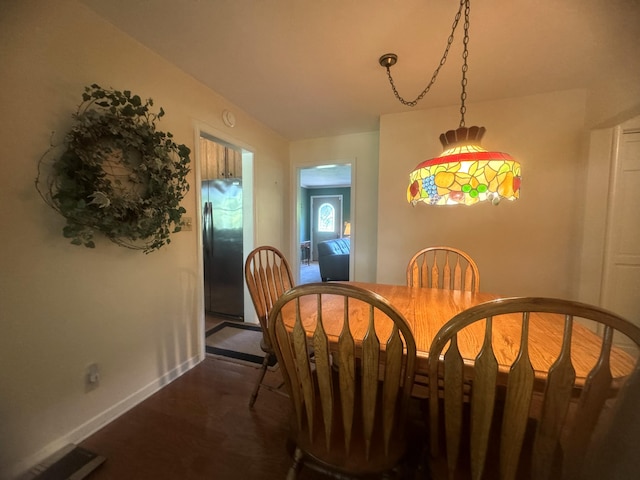 view of dining area