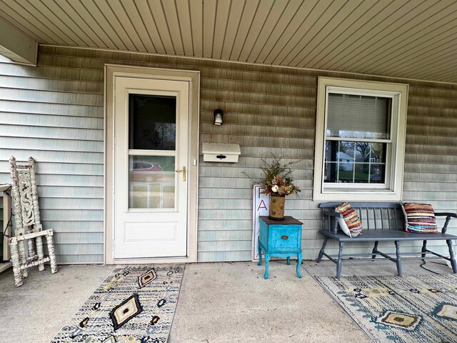 view of exterior entry