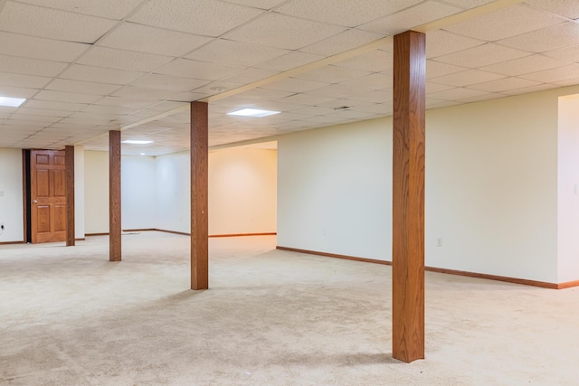 1477 E Hastings Lake Rd, Jonesville, MI 49250 - finished basement with carpet floors and baseboards
