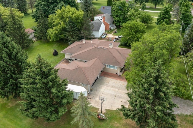 birds eye view of property