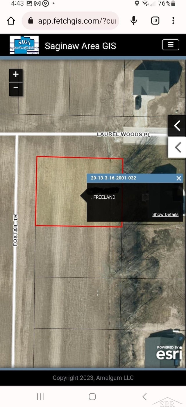 Foxtail, Freeland MI, 48723 land for sale