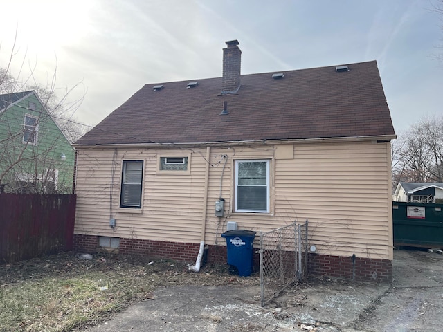 view of rear view of property