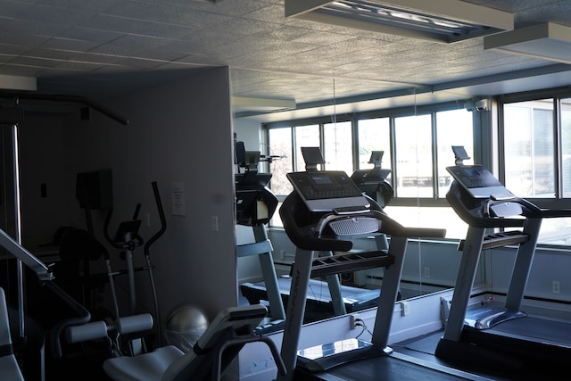 view of exercise room