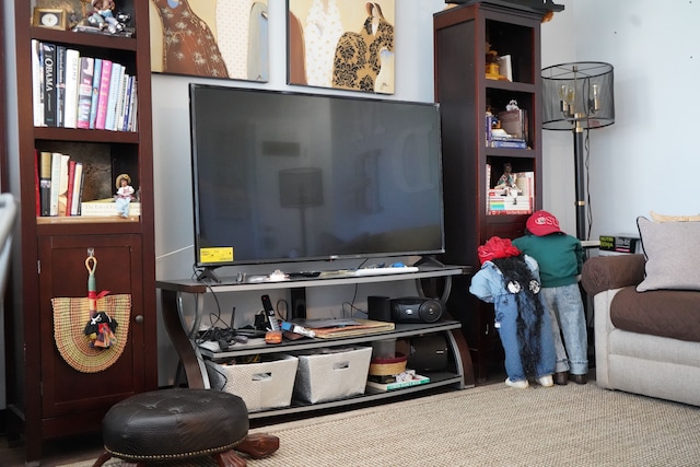 interior space featuring carpet floors