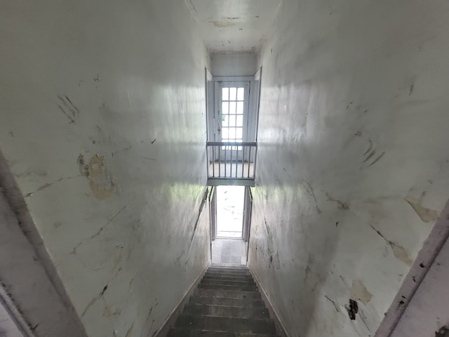 view of stairway