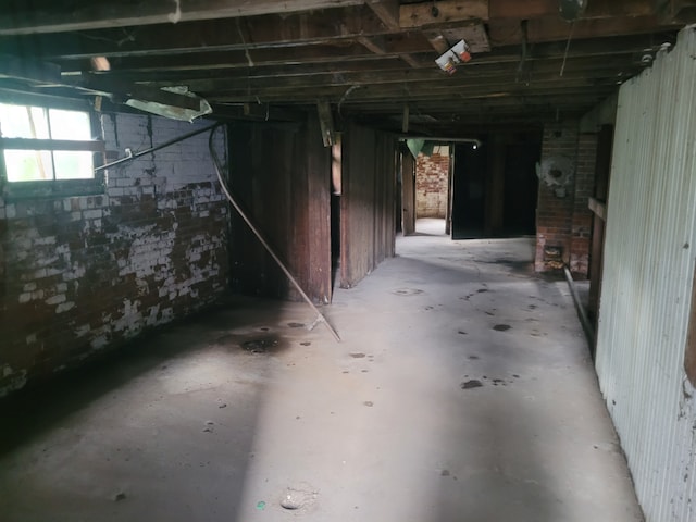 view of basement