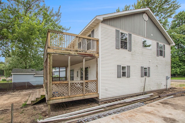 view of back of property