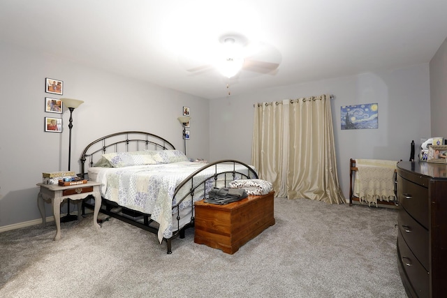 807 War Bonnet Dr, Tecumseh, MI 49286 - bedroom featuring carpet flooring and ceiling fan