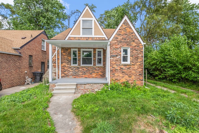 view of front of home with a porch