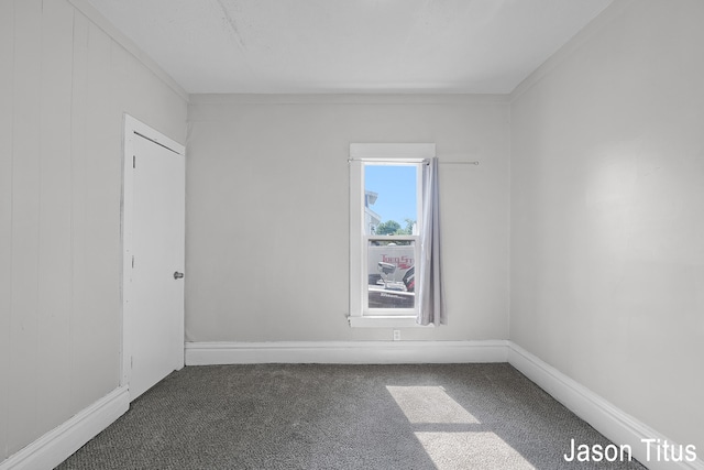 view of carpeted empty room