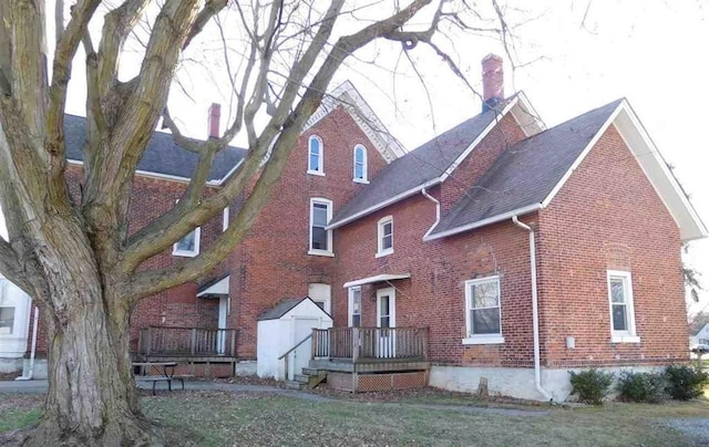 view of rear view of property