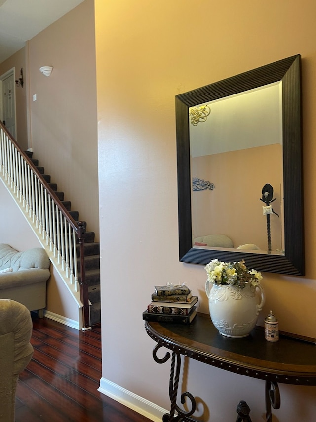 interior space featuring hardwood / wood-style flooring