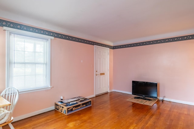 interior space featuring hardwood / wood-style flooring