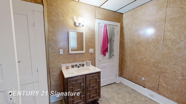 bathroom featuring vanity