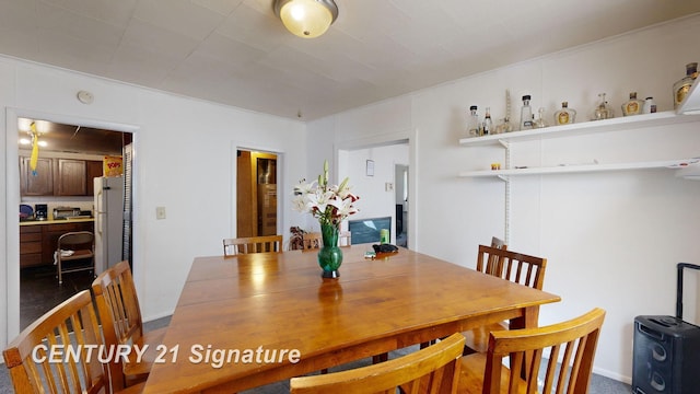 view of dining room