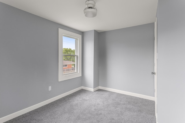 view of carpeted empty room