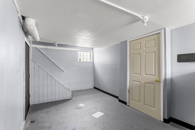 13437 E State Fair St, Detroit, MI 48205 - basement with concrete block wall
