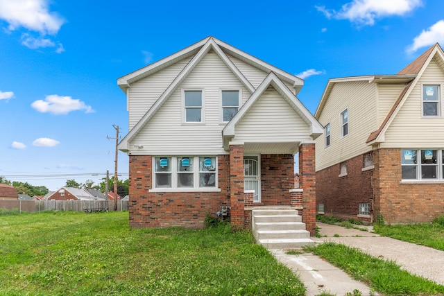 13437 E State Fair St, Detroit, MI 48205 - view of front of home featuring brick siding and a porch