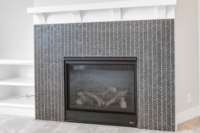 9139 Perry Ct, Zeeland, MI 49464 - detailed view of a tile fireplace