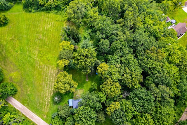 drone / aerial view featuring a rural view