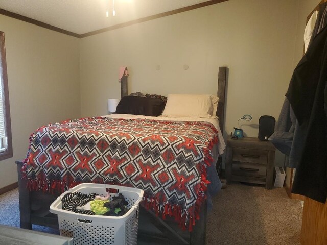 5232 E Broadway, Mount Pleasant, MI 48858 - carpeted bedroom with ornamental molding