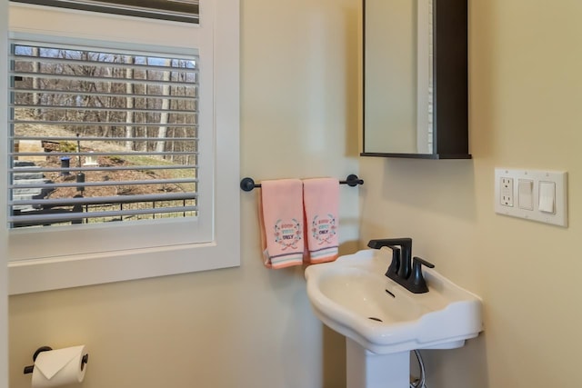 bathroom featuring sink