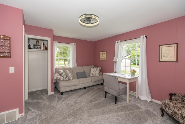 609 3rd St, Muskegon, MI 49445 - carpeted office featuring baseboards