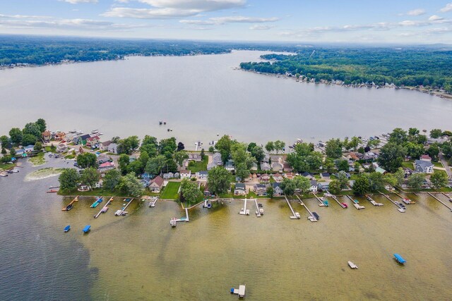 2973 Round Lake Hwy, Manitou Beach, MI 49253 - aerial perspective of suburban area with a nearby body of water