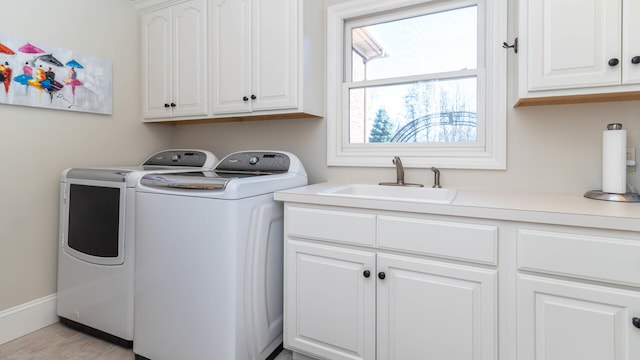 740 Greystone Dr, Chelsea, MI 48118 - washroom with cabinet space and washing machine and clothes dryer