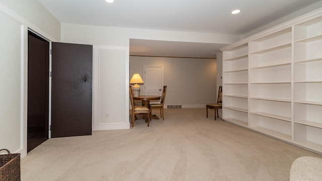 740 Greystone Dr, Chelsea, MI 48118 - living area featuring carpet floors, recessed lighting, and baseboards