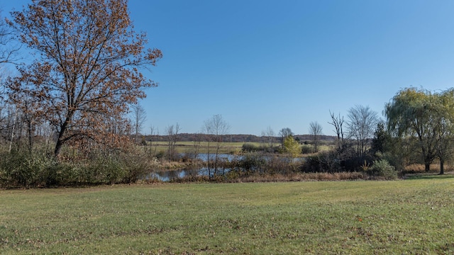 740 Greystone Dr, Chelsea, MI 48118 - view of green lawn featuring a water view