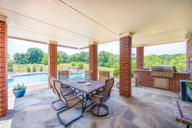 740 Greystone Dr, Chelsea, MI 48118 - view of patio / terrace featuring outdoor dining space