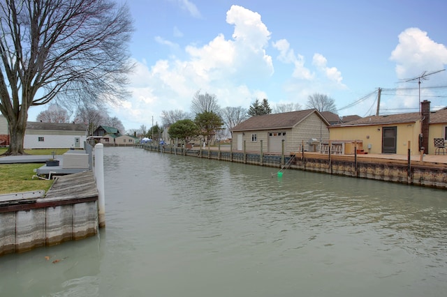 46070 Edgewater Dr, Chesterfield, MI 48047 - dock area featuring a water view