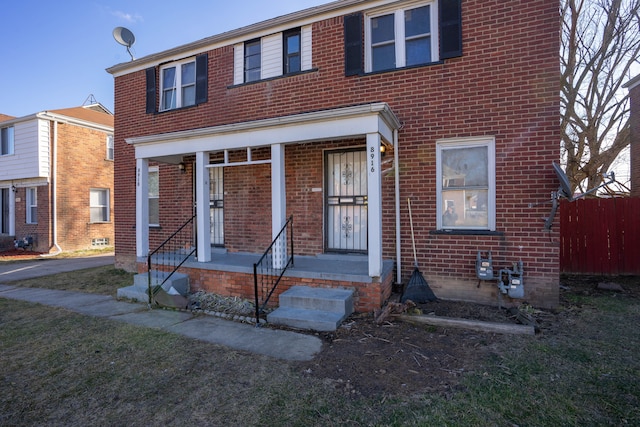 view of front of home