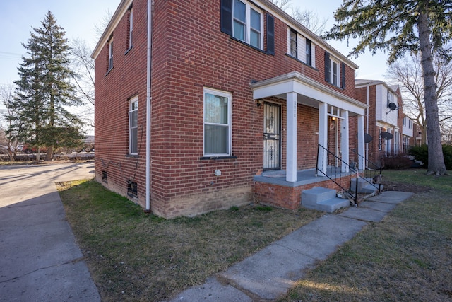 view of property with a front yard