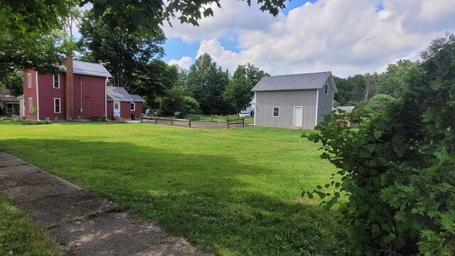 203 E Mill St, Athens, MI 49011 - view of yard with an outdoor structure