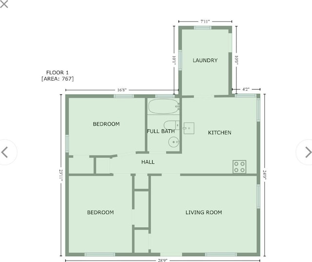 100 E Kalama Ave, Madison Heights, MI 48071 - home floor plan