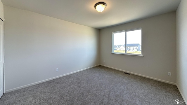 view of carpeted empty room