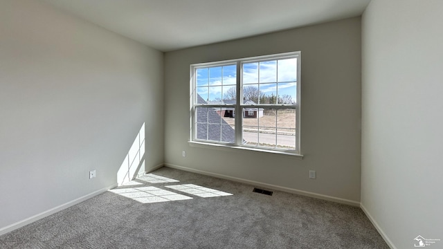 view of carpeted empty room