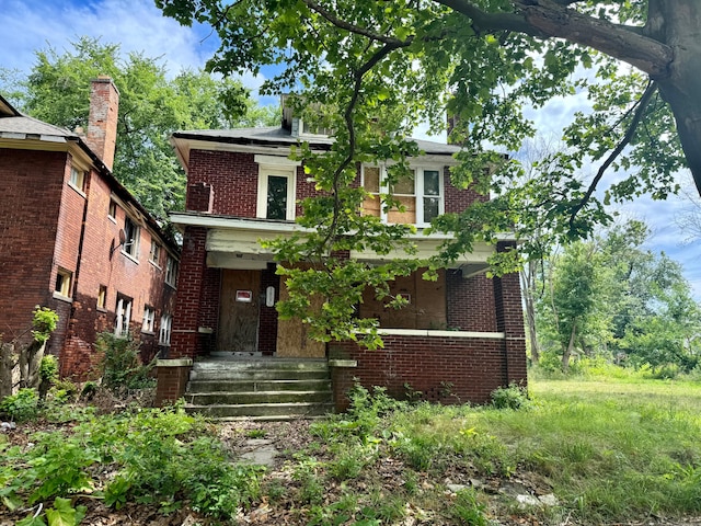 view of front of home