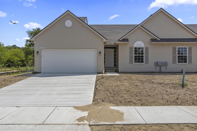 31421 Augusta Dr Unit 76, Romulus, MI 48174 - ranch-style house with driveway, a garage, and roof with shingles