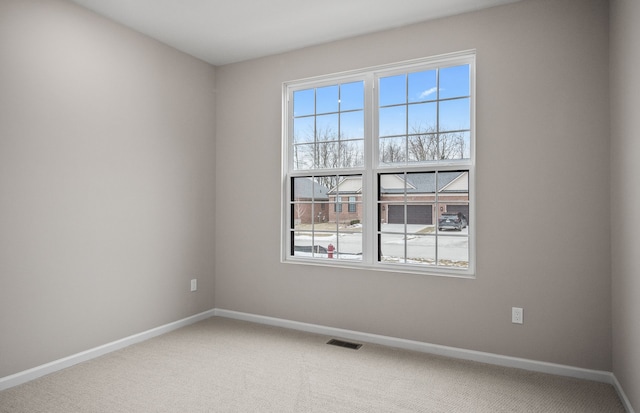 view of carpeted empty room