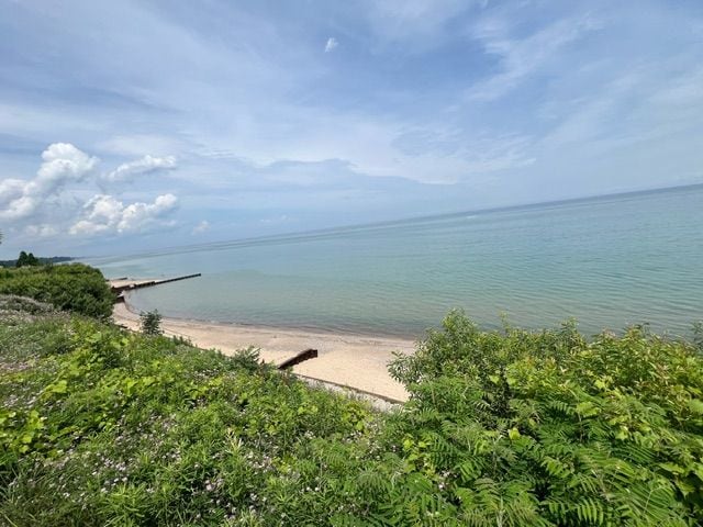 property view of water with a view of the beach