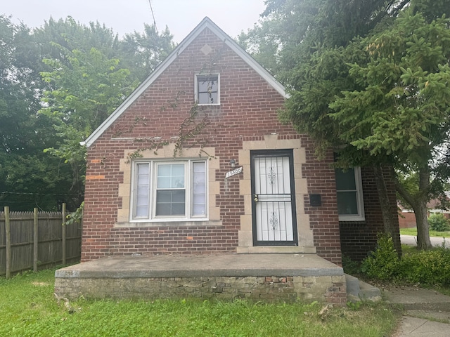 view of bungalow-style home