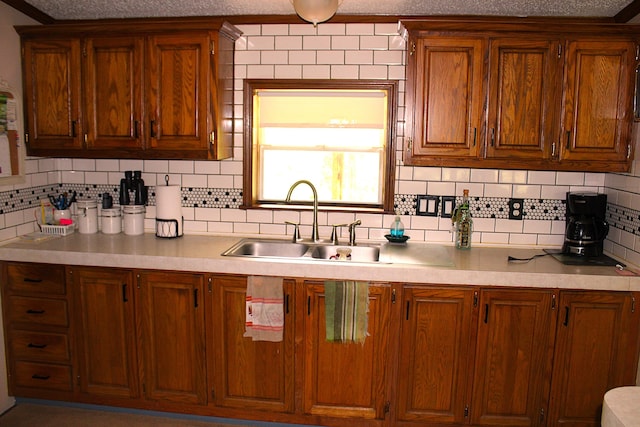 2802 Coulter Creek Trl, Central Lake, MI 49622 - kitchen with sink and backsplash