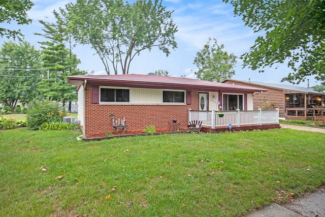 ranch-style house with a front yard